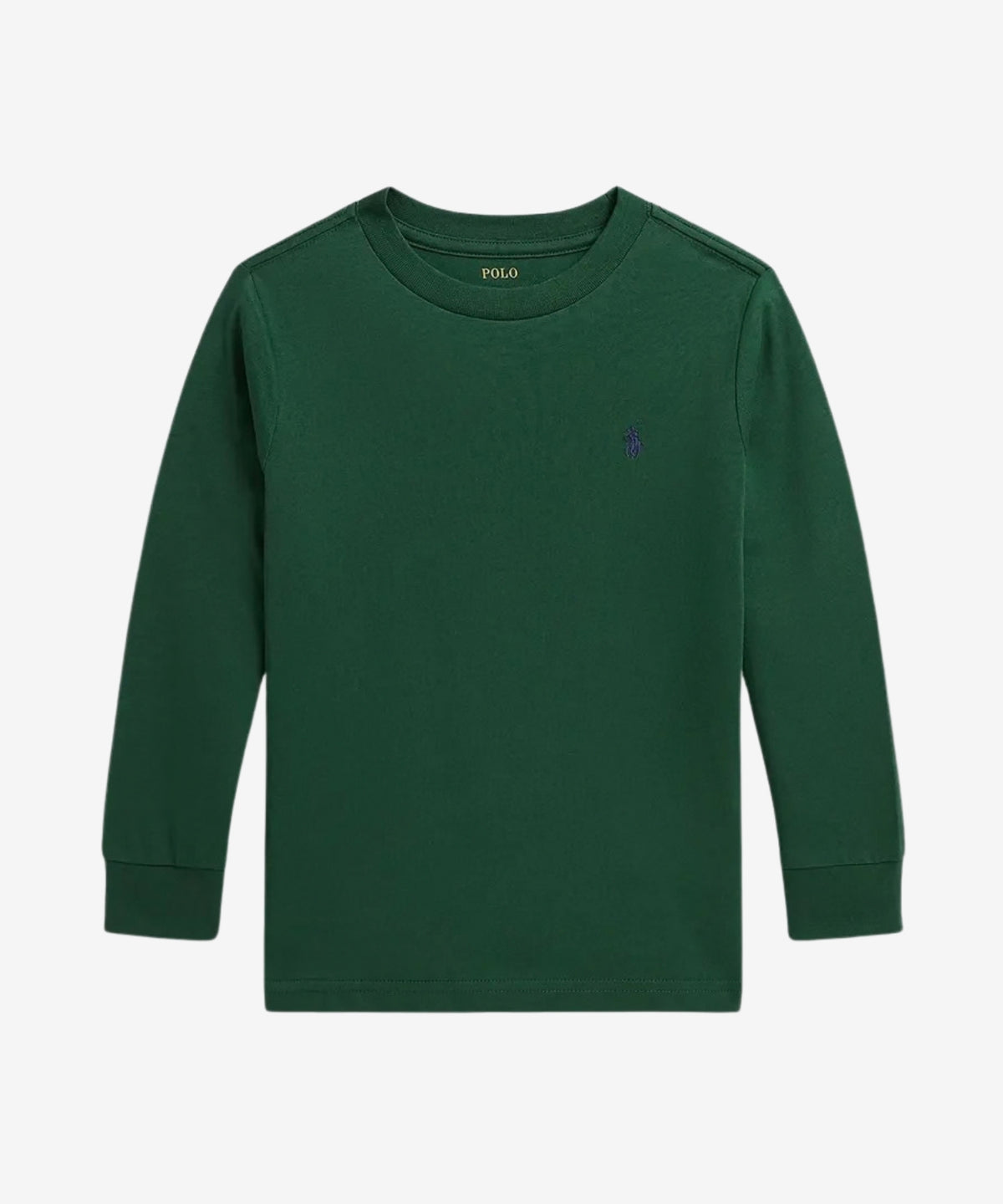 Langærmet T-shirt m/Polo Logo - Verano Green