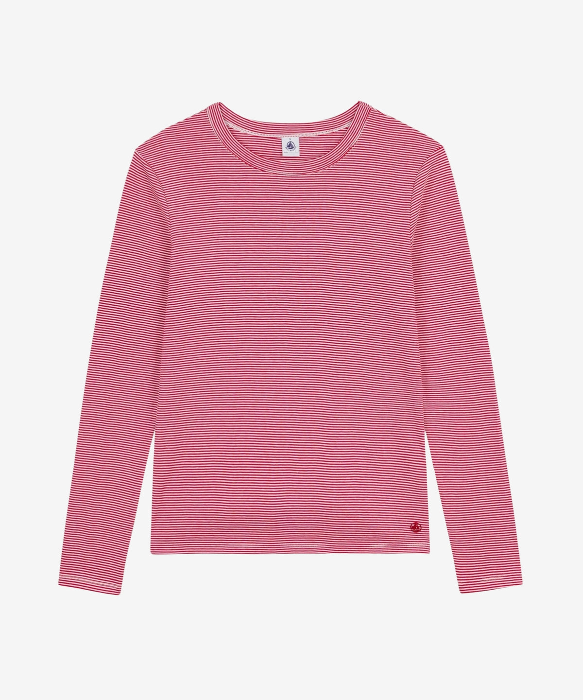 Langærmet T-shirt - Chili/Marshmallow