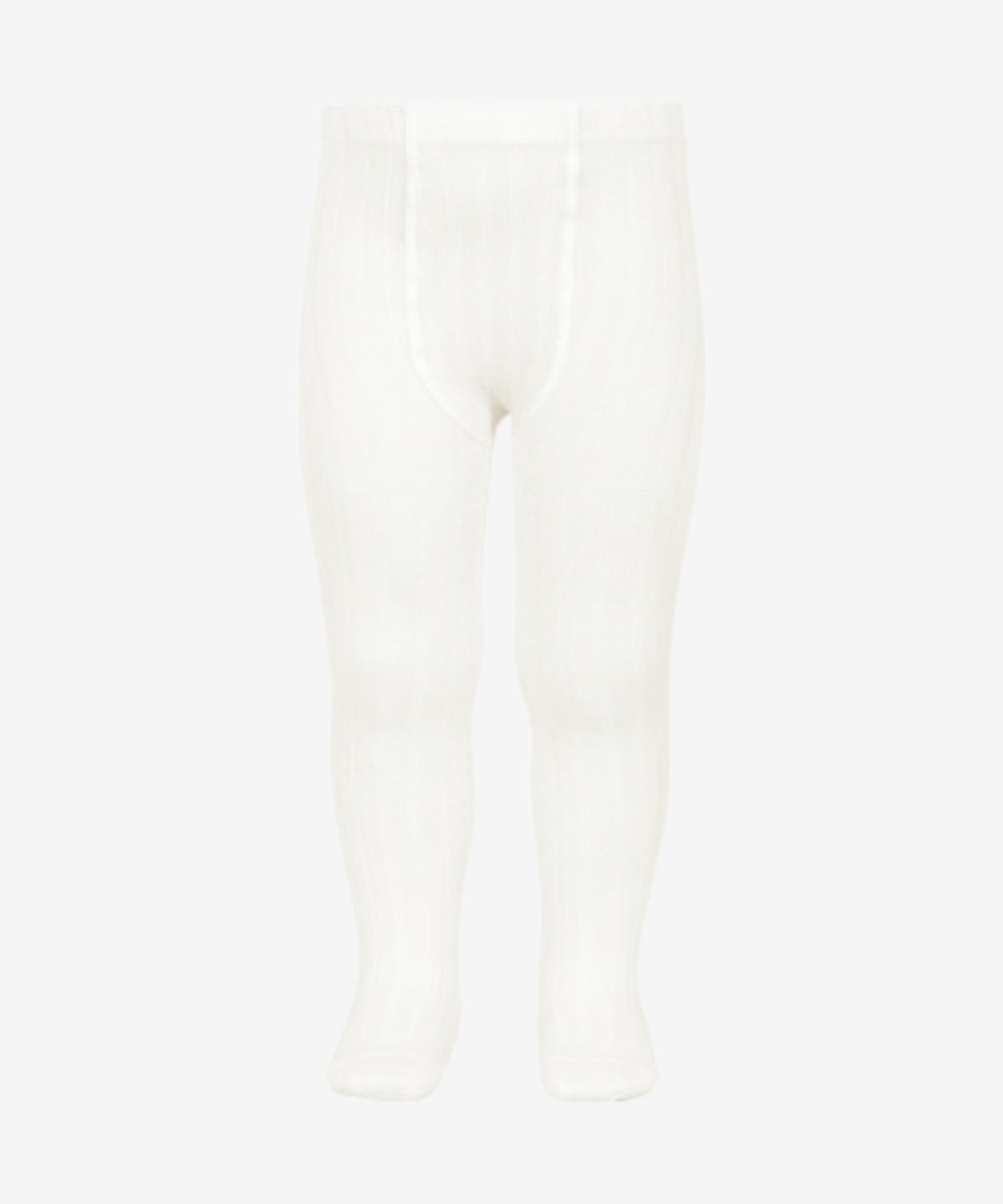 Rib Strømpebukser - Cream