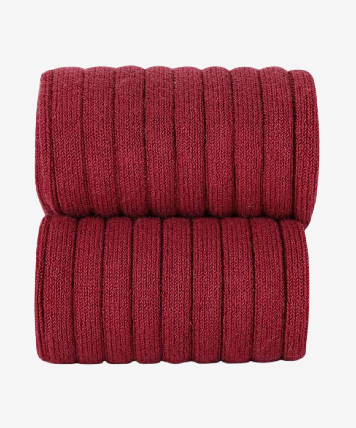 Rib Strømpebukser - Cherry