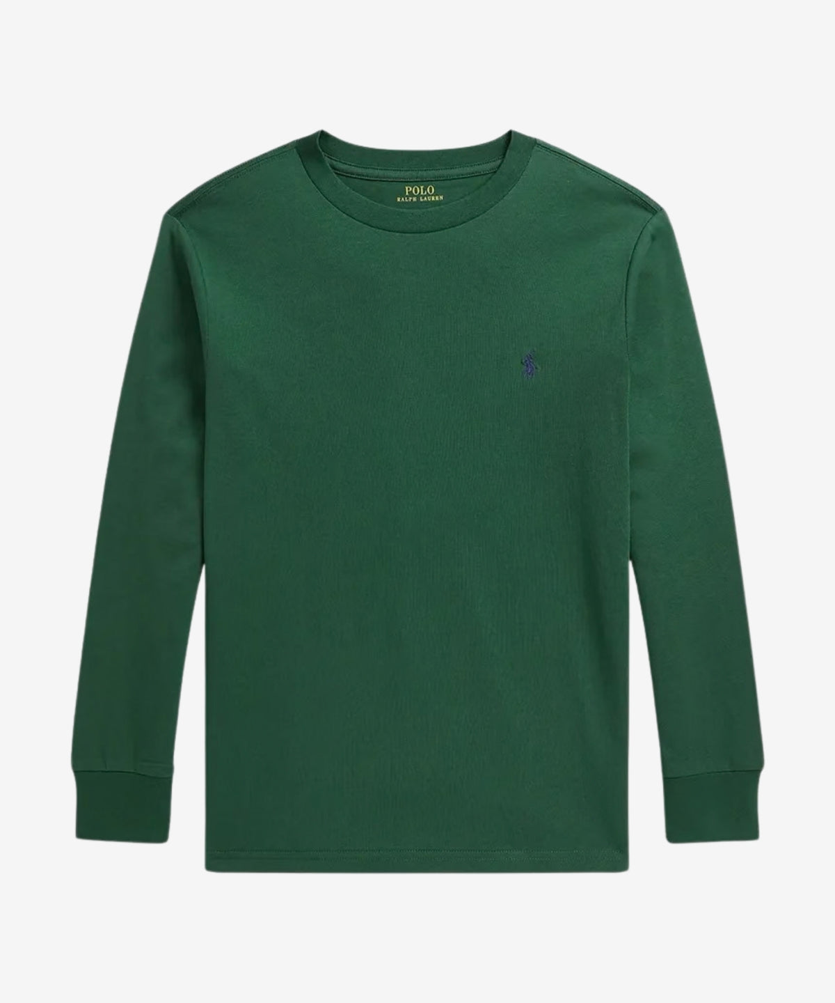 Langærmet T-shirt m/Polo Logo - Verano Green