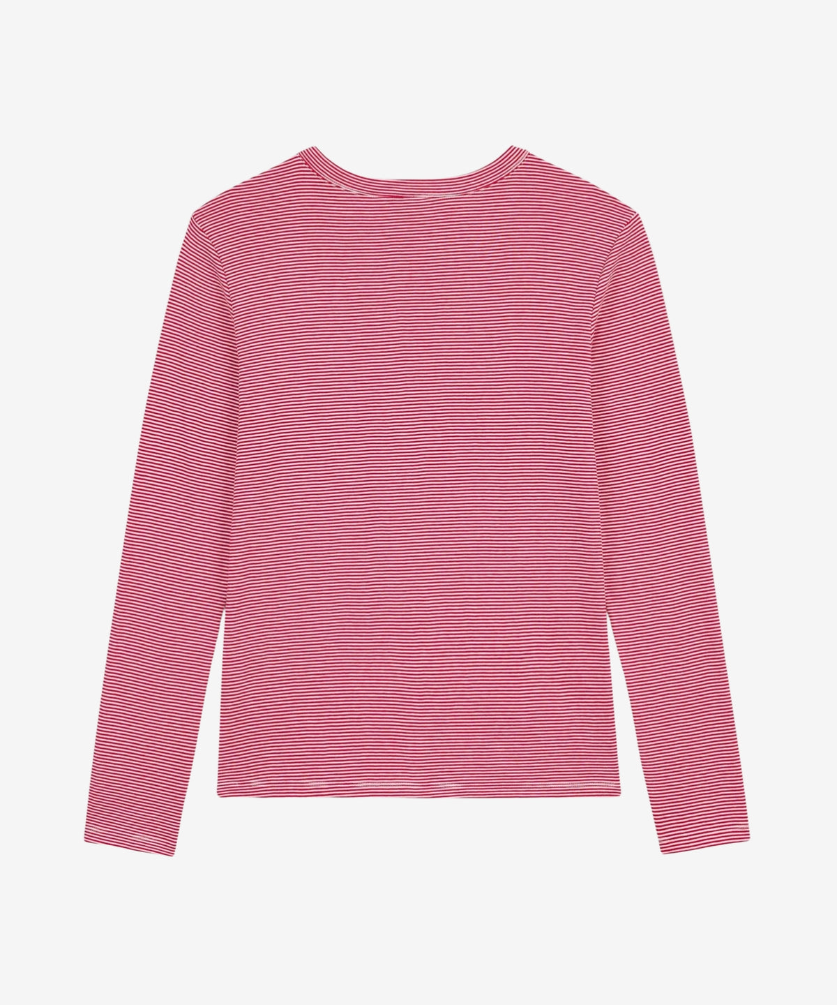 Langærmet T-shirt - Chili/Marshmallow