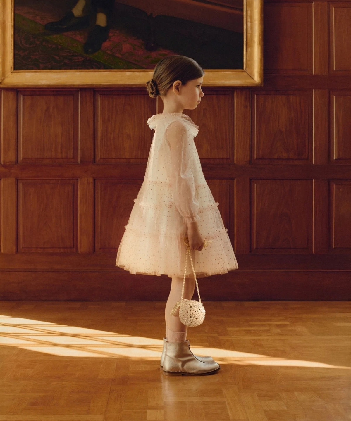 Marjana Tyl Kjole - Po Rose Poudre