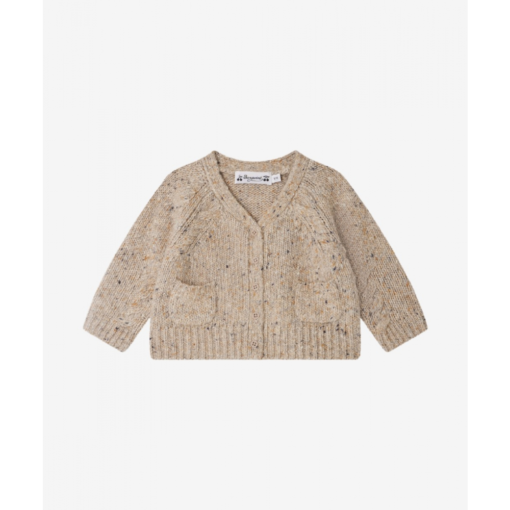 Guy Cardigan - Beige Chine