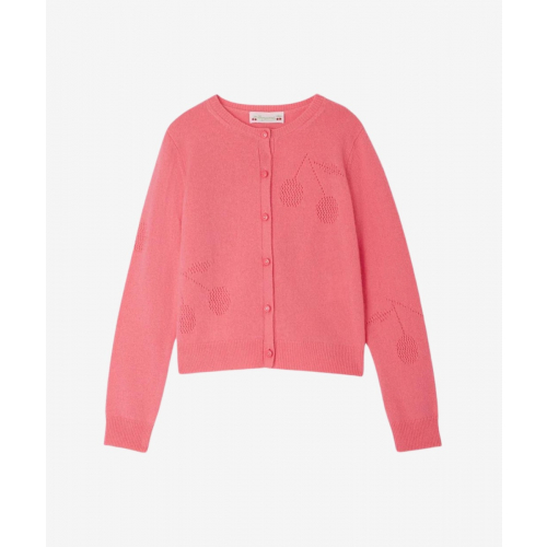 Ginger Cashmere Cardigan - Candy Pink